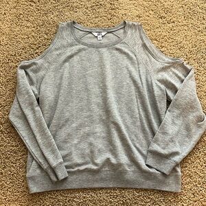 women’s cut out fleece long sleeve